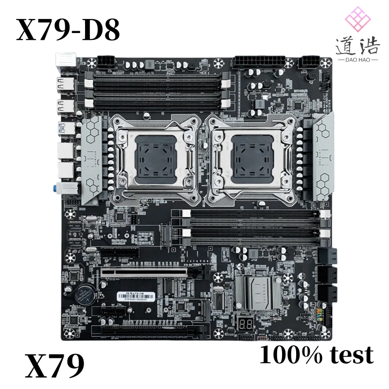 For JGINYUE X79-D8 Motherboard 512GB M.2 LGA 2011 DDR4 E-ATX X79 Mainboad 100% Tested Fully Work