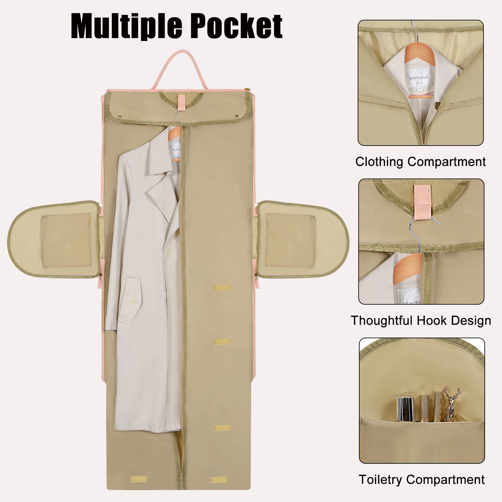 Bolsa de viagem dobrável personalizada de grande capacidade, couro pu, à prova d'água, resistente a manchas, bolsa de armazenamento para roupas ao ar livre