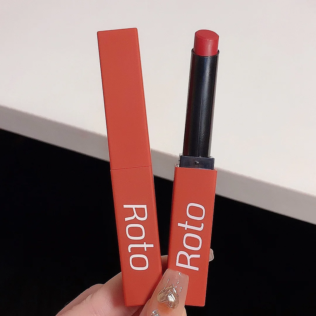 ROTO-Rouge à lèvres imperméable à l'eau, tube mince, coupe antiarina, blanc, soins de la peau, livraison gratuite