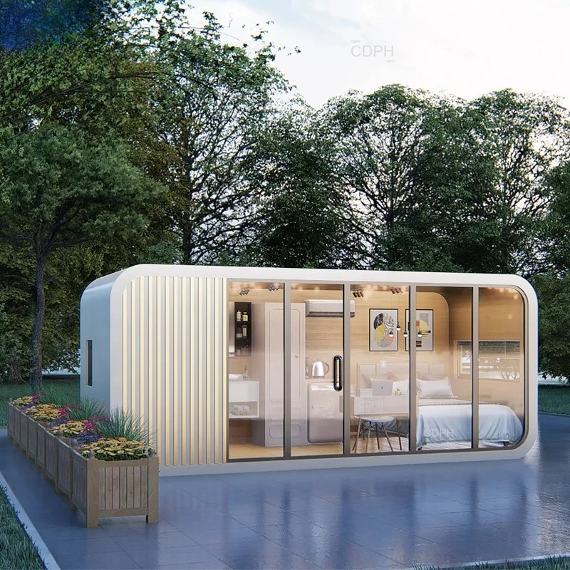 20ft 40ft Luxury Prefabricated House Modular Prefab Tiny Homes Container Apple Cabin Hotel Casas Prefabricadas Houses for Sale