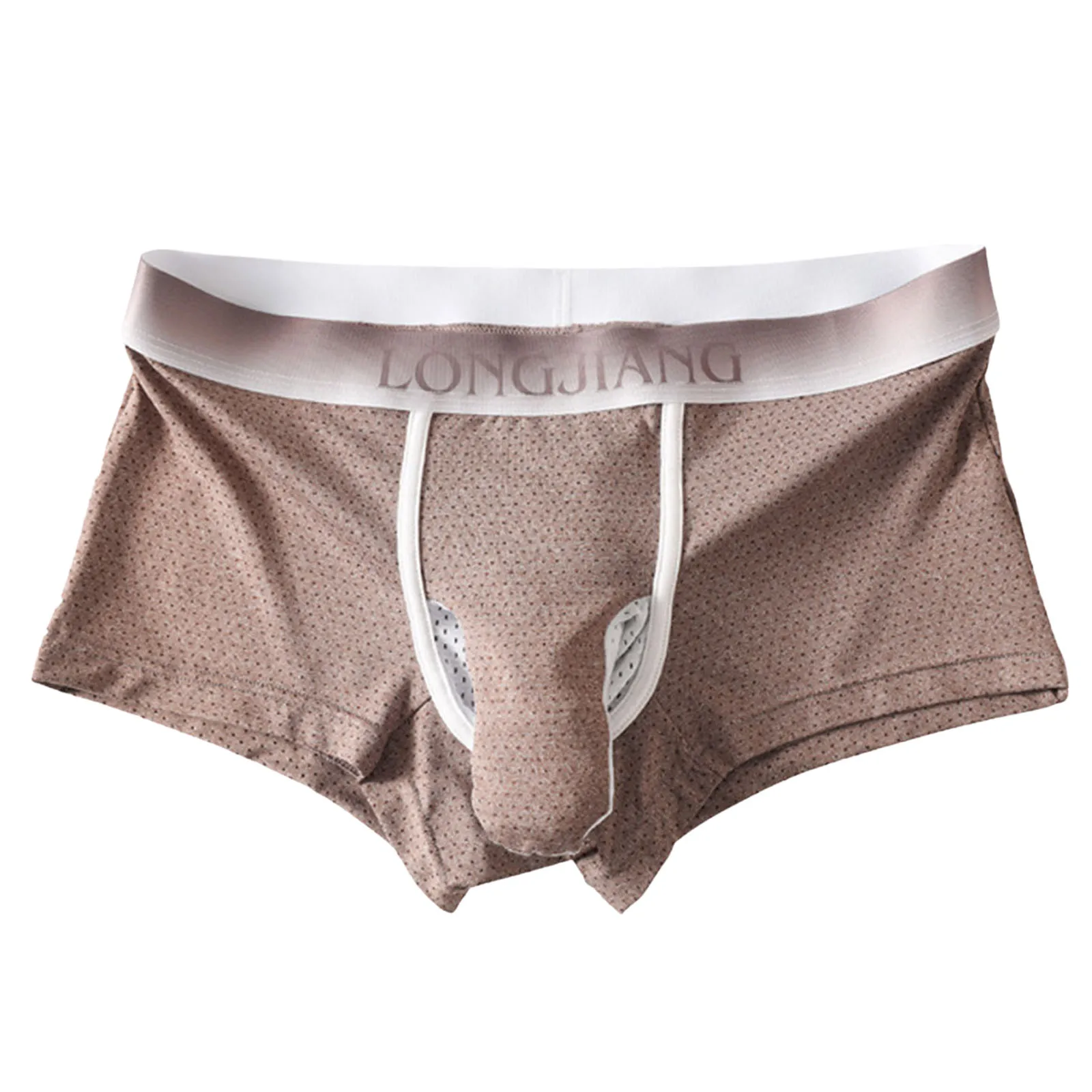 Celana Dalam Pria Model Kantong Renda Desain Gajah Seksi Berlubang Bernapas Model Mid Rise