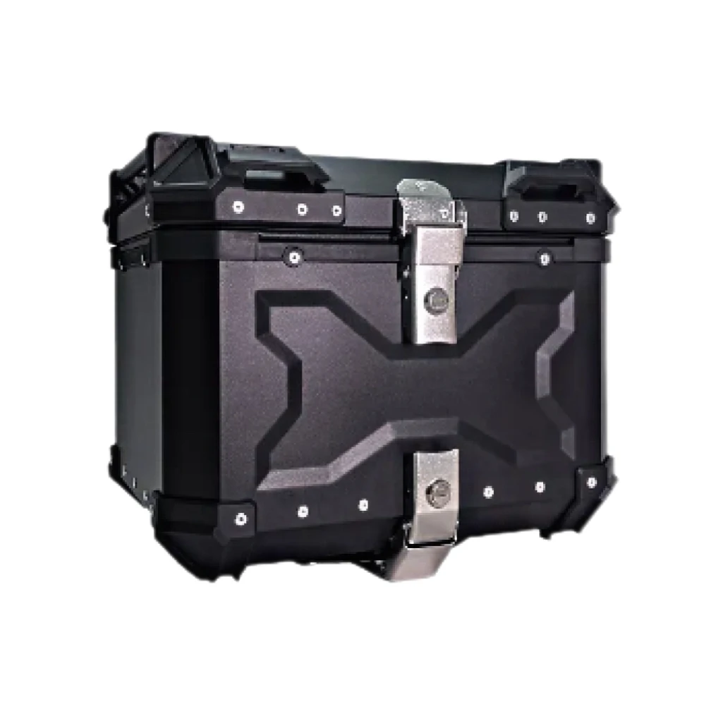 

Waterproof Motorcycle Tail Box 45L Box With X Design Motorcycle Rear Trunk Aluminum Alloy Material Motorcycle Accessories