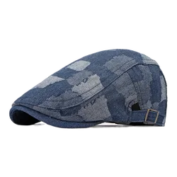 Adjustable Cotton Beret Newsboy Hat Breathable Flat Cap for Men And Women Irish Cabbie Ivy Style Vintage Casual Driving Cap