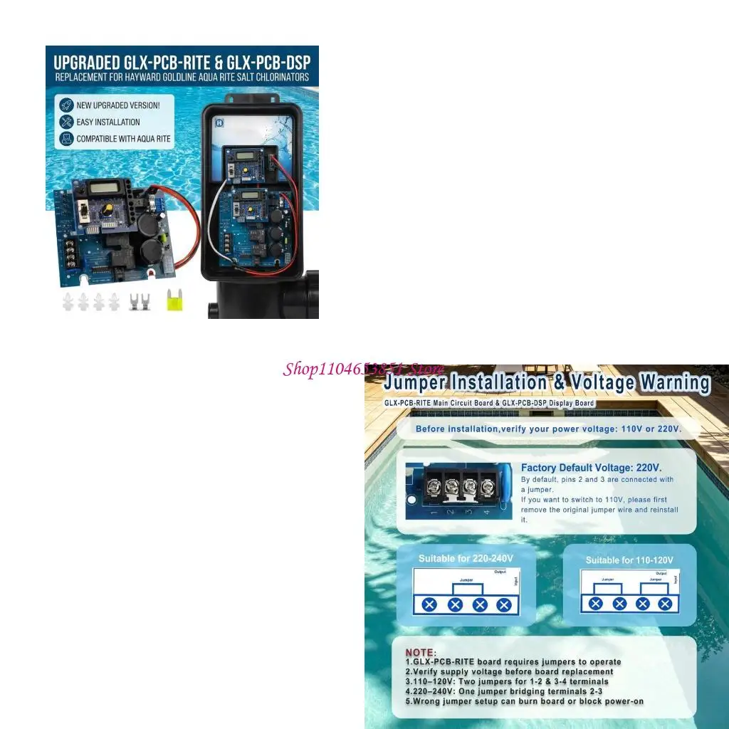 Salt Chlorine Generator Control Board with Display Board Set
