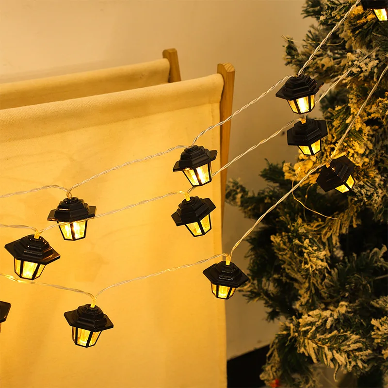 

LED Vintage Palace‑Shaped String Lights, Waterproof Outdoor Atmosphere Lighting for Villa Yard Garden Courtyard Decor