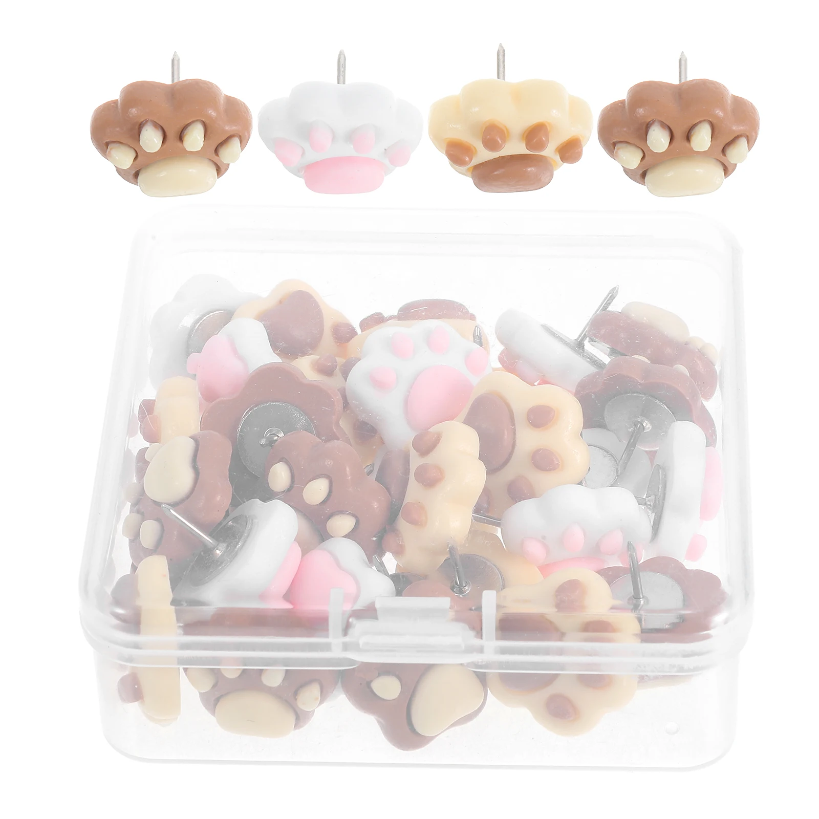 

30pcs Dog Push Pins Decorative Thumbtacks for Wall Hanging Resin Metal Cork Board Desk Decor For Women Map Pins