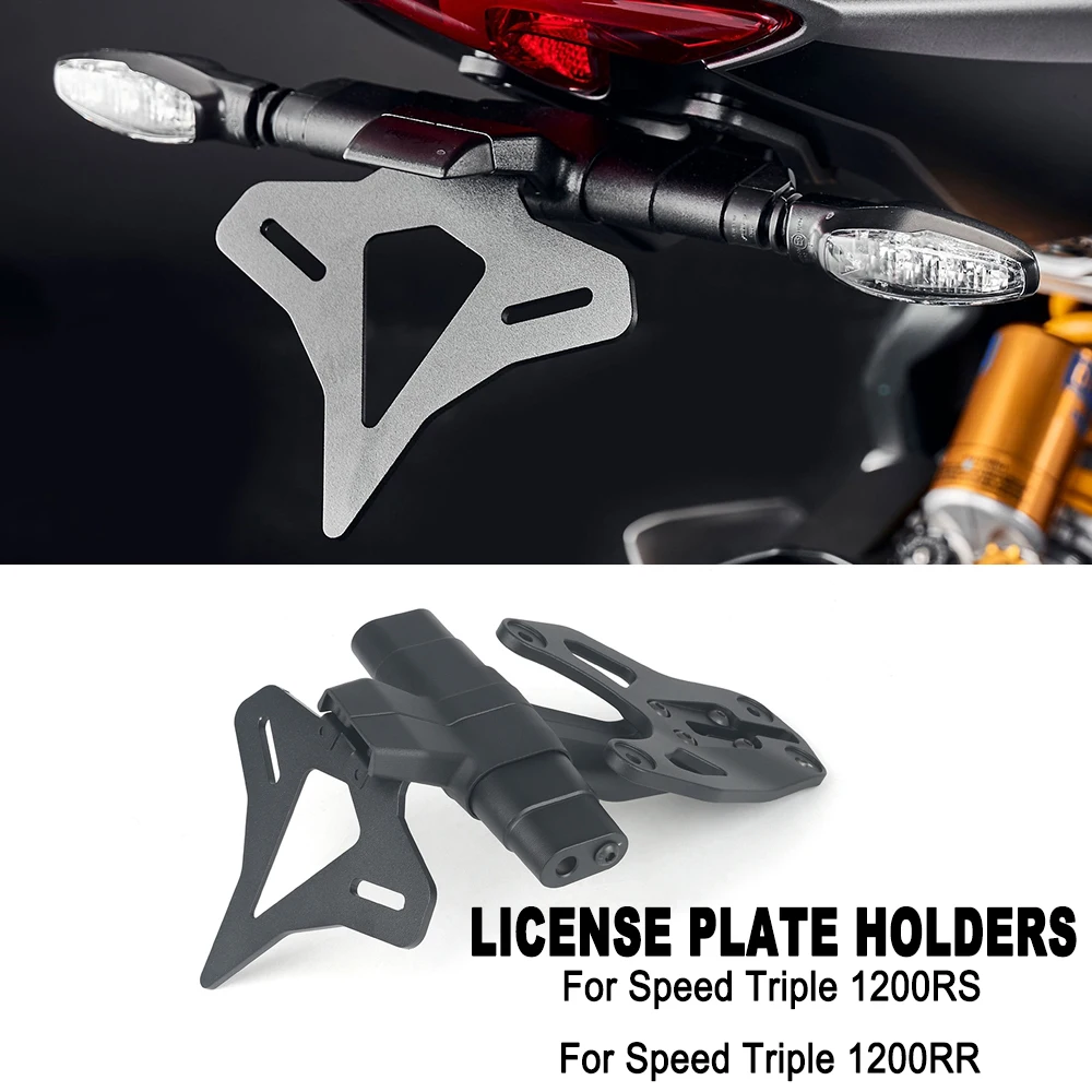 

For Speed Triple 1200RS 1200RR 1200 RS RR 2021-2024 Motorcycle Rear Short Tail Stock Tidy License Plate Holder Tailstock Bracket