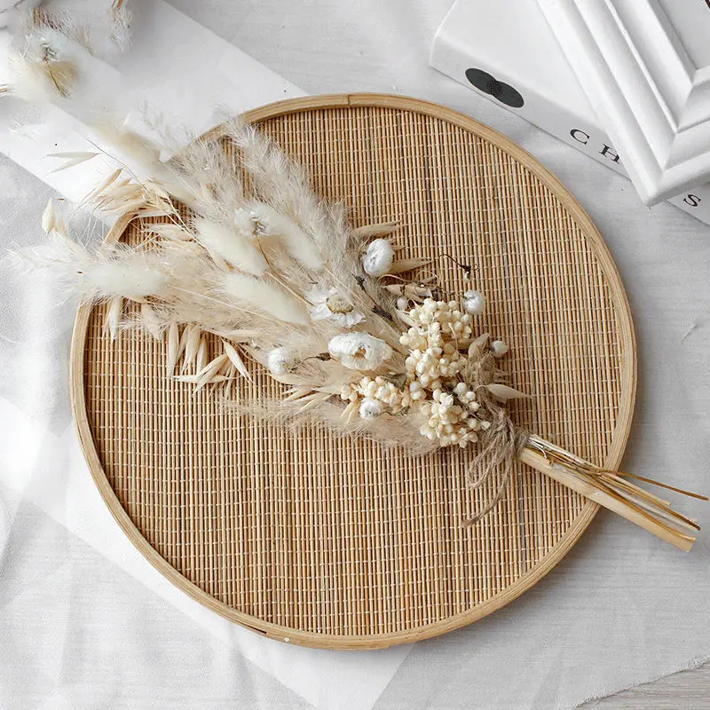 

Fluffy Pampas Dried Flowers Mariage Bouquet Home Decor Natural Bunny Rabbit Tail Grass Artifical Flower Wedding Party Decoration