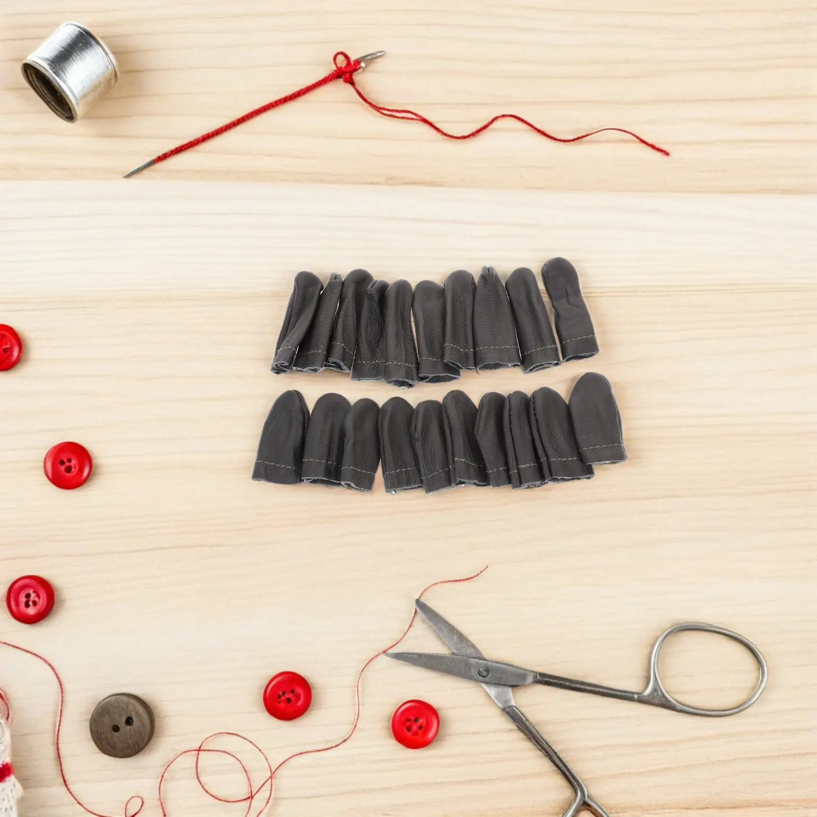 

20Pcs Finger Cots Premium Flexible Protective Guards for Sewing Knitting Needle Felting DIY Use Finger Cots