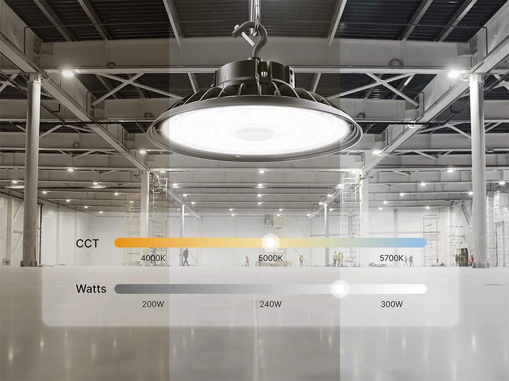 UL/DLC Certified  UFO LED HighBay Light 150W, 170lm/W 5000K,277-480V Suitable for Factories and Warehouses LED HighBay Light