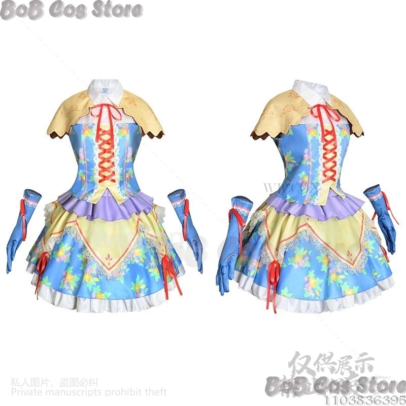 Kiriya Aoi Anime Aikatsu！Cosplay Kawai Japanese Idol Flower Dress Lolita Lovely Girl Uniform Wig Girl Woman Comic Con Customized