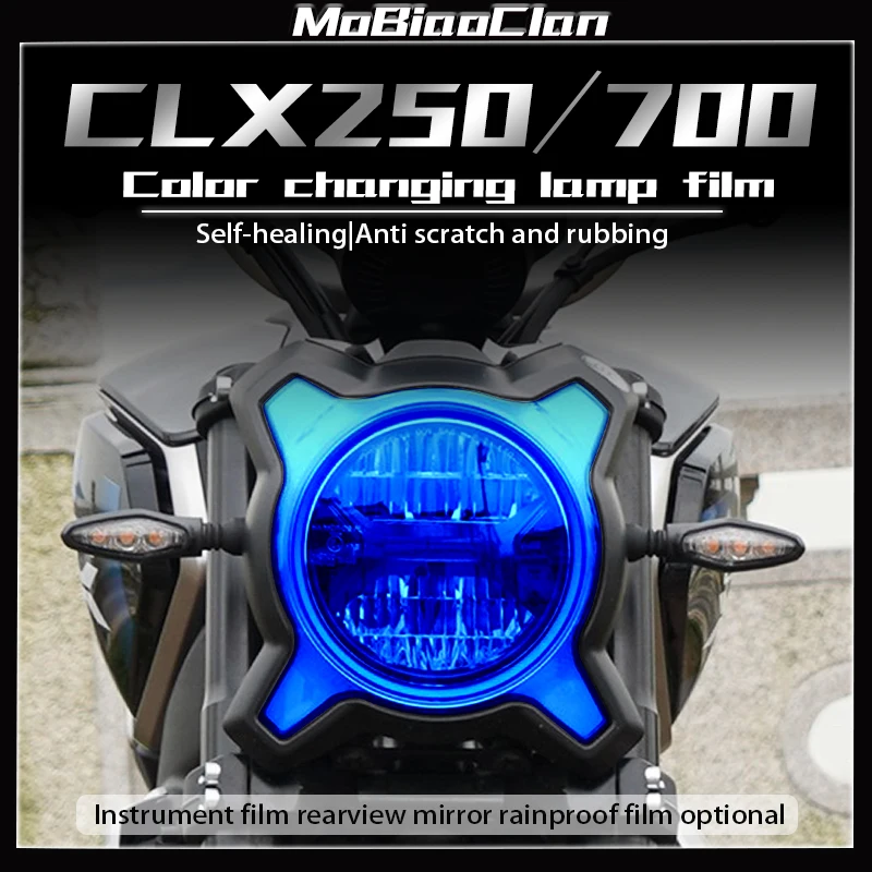 For CFMOTO 250CLX 700CL-X Modification Instrument Film Transparent  Headlight Film Smoked Black Taillight Film Protection Film