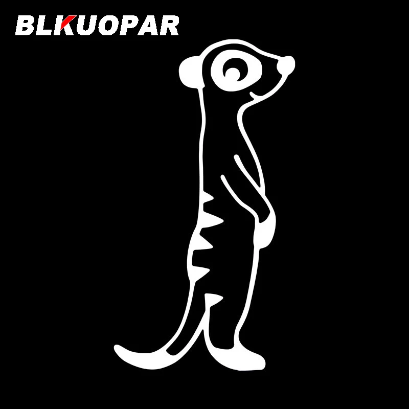 BLKUOPAR Meepkat سيارة ملصق مقاوم للخدش شخصية الشارات المألوف واقية من الشمس مقاوم للماء الأصلي مضحك تصفيف السيارة