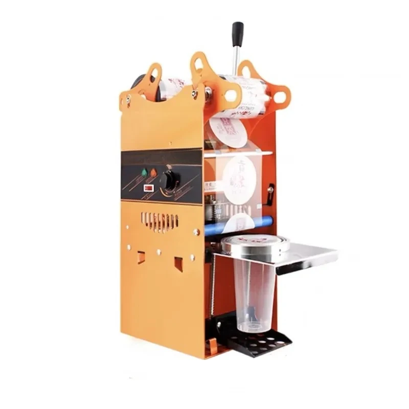 90mm 95mm Boba Tea Cup Manual Sealing Machine Bubble Tea Drink Plastic Film Sealer Hand Press Tool for Milk Tea Shop Supplies