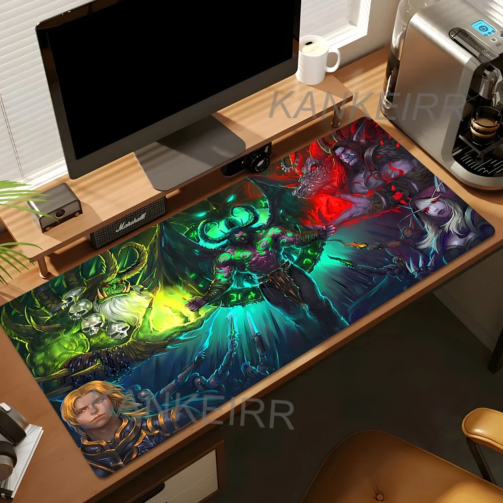 

Horde Alliance WOW Mouse Pad Rubber Large Computer Keyboard Deskmat World of Warcraft Gaming Rubber Mousepad Speed Locking Edge