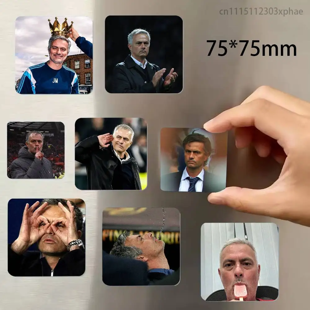 J-Jose M-Mourinho Manager Personalized Magnetic Durable Plastic Square Picture Surface Fridge Magnets
