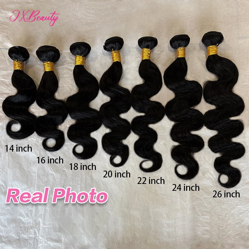 Body Wave Natural Color Human Hair Bundles Brazilian Hair Weavings Human Hair Bundles 1/3/4 Pieces For Women 22 24 26 inch image 3