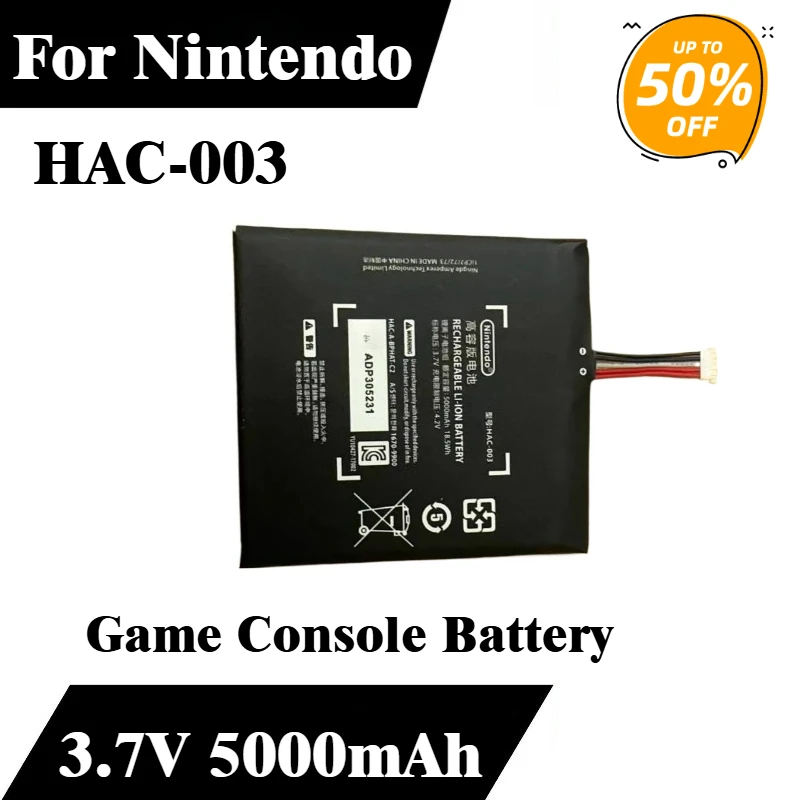Battery 3.7V 5000mAh HAC-003 For Nintendo Switch Game Console HAC-001 Replacement Battery Brand-New High Quality