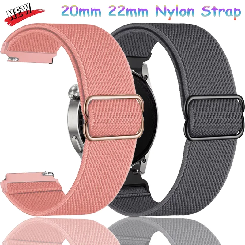 20/22mm Nylon Strap For Garmin Forerunner 965 55 165 265/Venu 3-2/Active 6-5 Fashion Bracelet Garmin Approach S50/Vivoactive 5 6