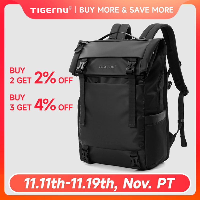  Tigernu Travel Backpack Male TPU Waterproof Backpack Men Bags Expandable Men's Backpack Business Bags School Backpack 