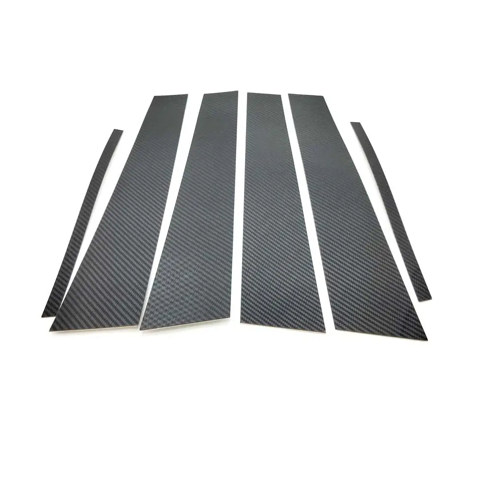 

6x Carbon Fiber Look Window Pillar Post Door Trim for 2002-2013 Infiniti G35/G37