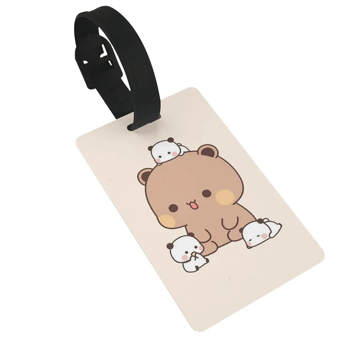 Panda Brownie Bear Mochi Cats Luggage Tags Suitcase Fashion Baggage Boarding Tag Portable Label Holder ID Name Address