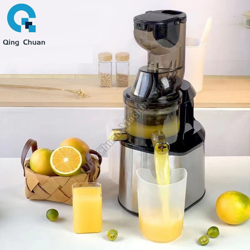 Juicer Stainless Steel Juicer Commercial Large Caliber Slag Juice Separation Fresh Juice Home Ice Cream Fruit Juicer