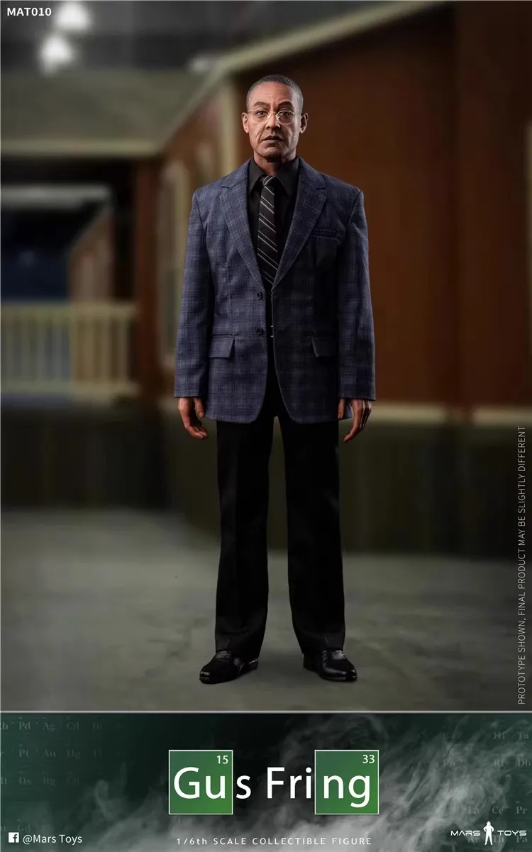 Mars Toys MAT010 1/6 Soldier Fried Chicken Restaurant Owner Gus Fring Full Set 12'' Action Figure Doll Model Toy In Stock