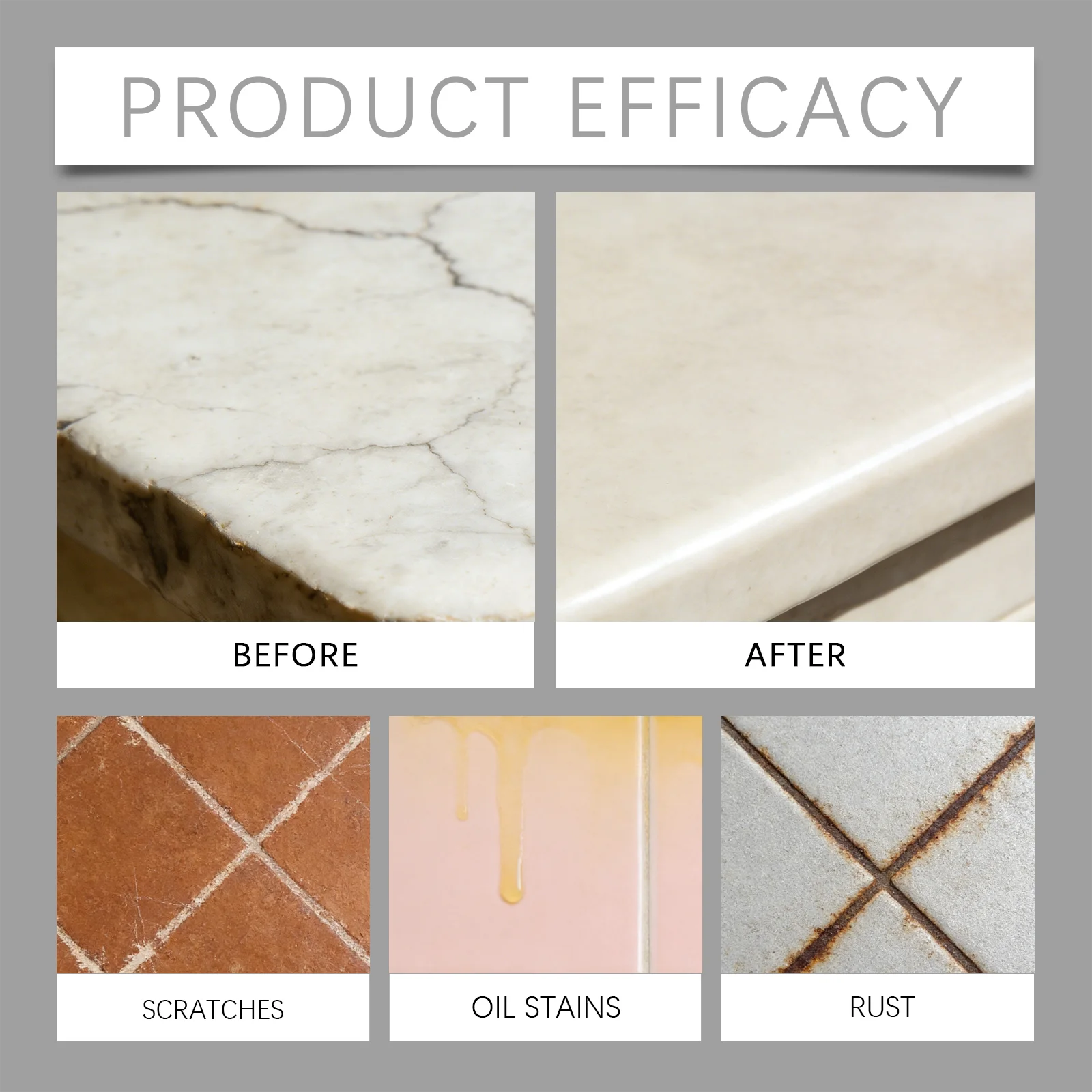 Stone Care Wax Polish Marble Granite Cleaner Quartz Countertop Floor Maintenance Restorer Glazing Paste Shine Protection 80g