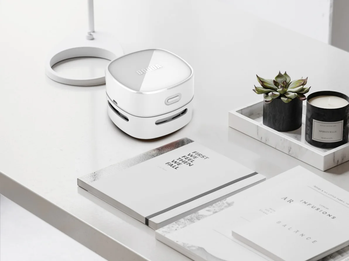 Aspiradora de escritorio, Mini aspiradora inalámbrica portátil, escritorio de oficina, barredora de mesa para el hogar, 