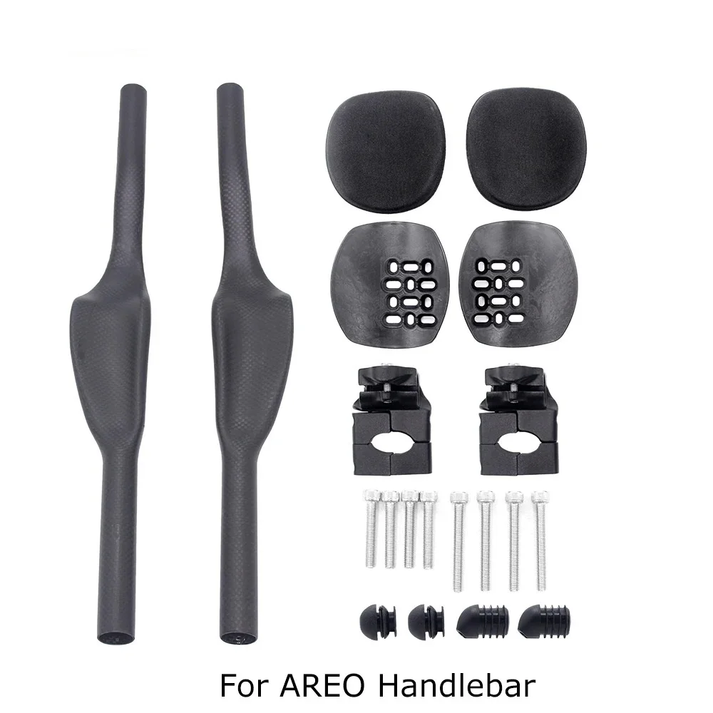 Poignée de repos étendue en carbone pour vélo de route, équipement fixe, Triathlon, temps d'essai, TT, pour guidon Aero