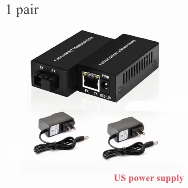 Mini Gigabit 10/100/1000M A/B Sc Single Fiber Ethernet Fiber Optic Switch Media Converter Rj45 Optische Transceiver 1 Pair