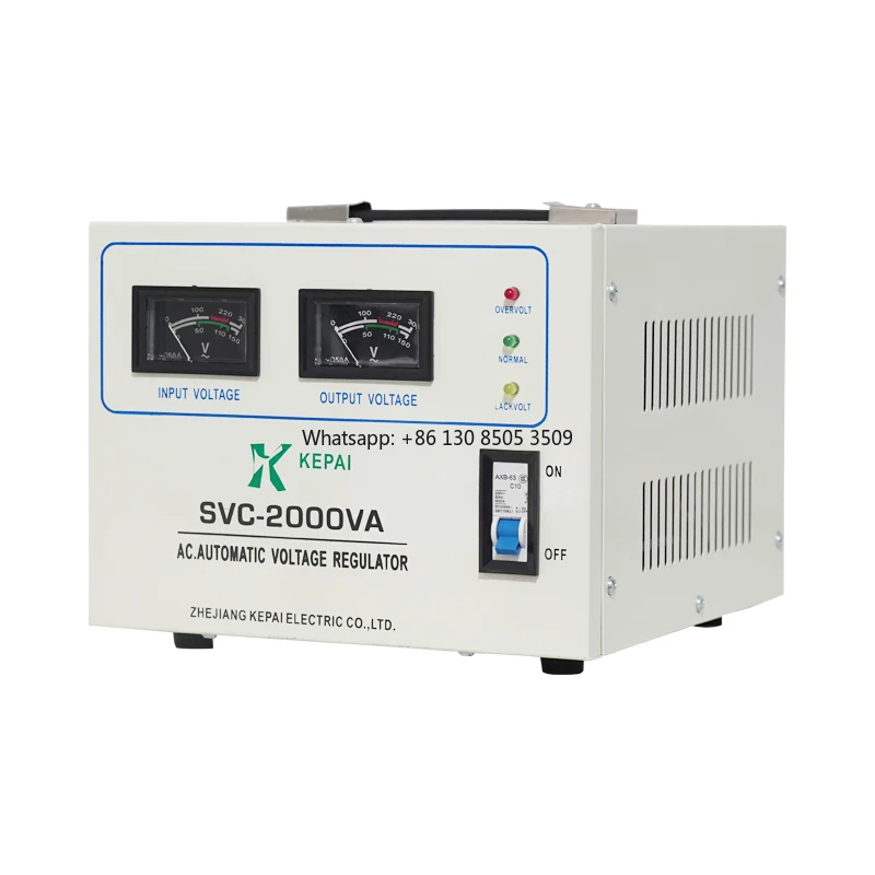 SVS-2000VA Input 150-250v Single Phase Automatic Voltage Stabilizer/Regulator Servo Control for HOME APPLIANCES