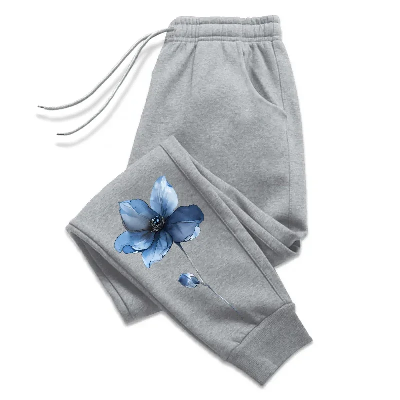Hot Sales Women's Sweatpants Print Casual Elastic Waist Sports Baggy Pants Outdoors Jogging Trousers Quality Fashion Sportswear