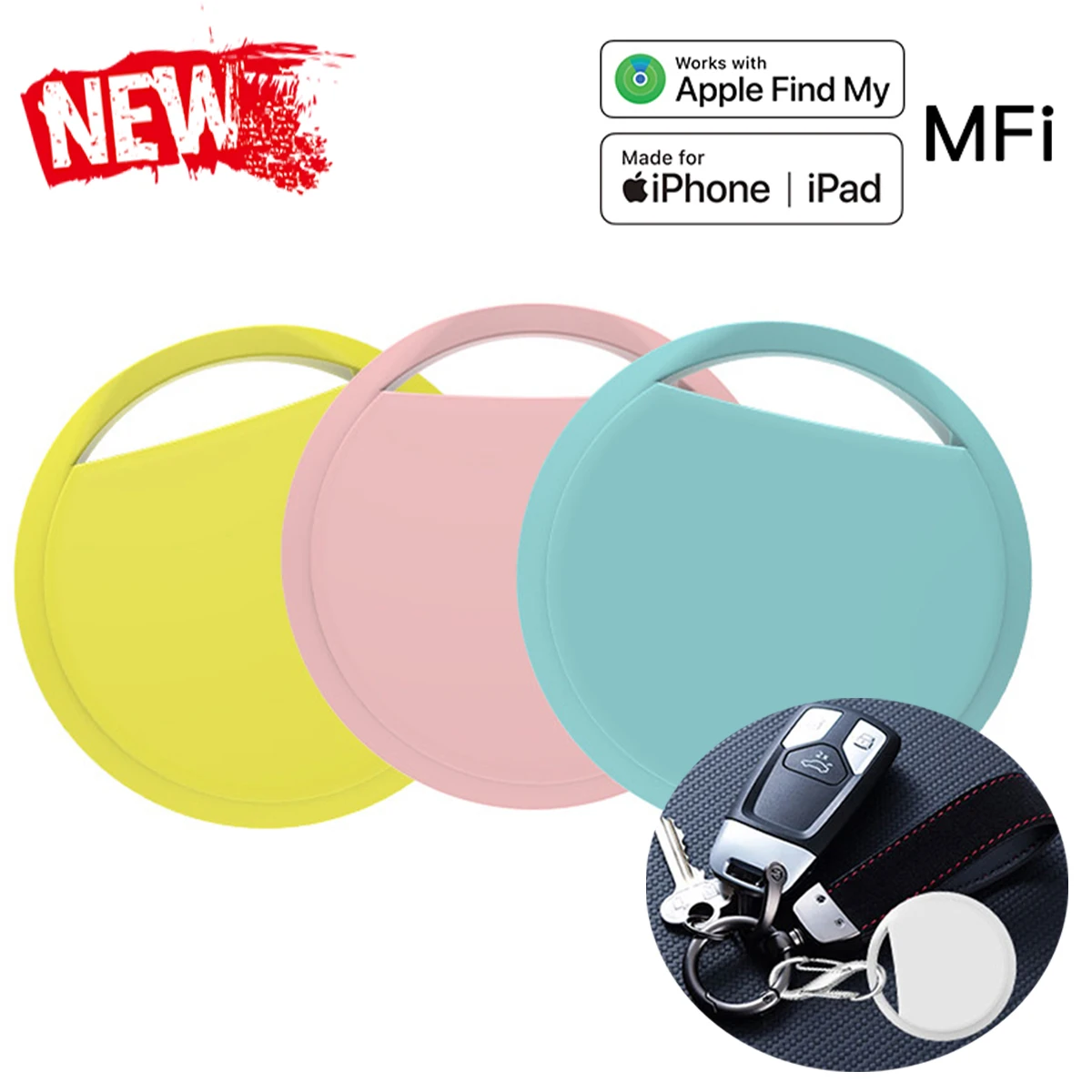 

1/2/4pcs Smart Tag for IOS iPhone Long-Distance Tracker Positioning Far Away Finder for Apple Find My Voice Locate Keys Bag Toys