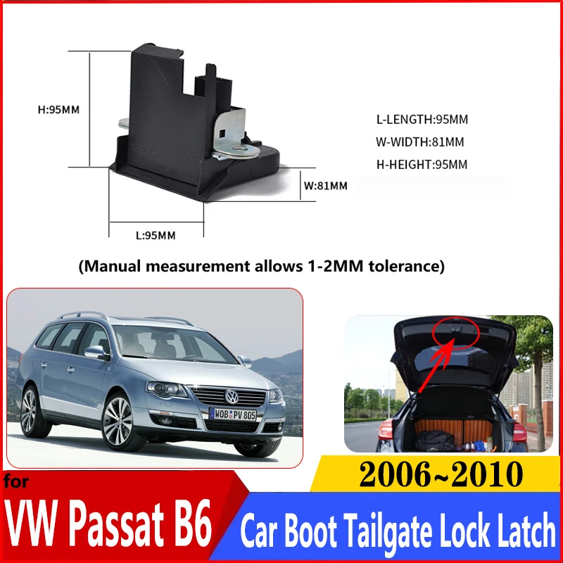 

1K6827505E For VW Volkswagen Passat B6 Variant Estate Wagon 2006~2010 Car Rear Hatch Trunk Door Lock Actuator Car Accessories