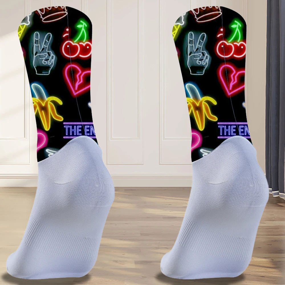

Cycling Hiking Sports Socks calcetines Men's Basketball Socks Middle Thickened Breathable Towel Bottom Colorful Fitness Running