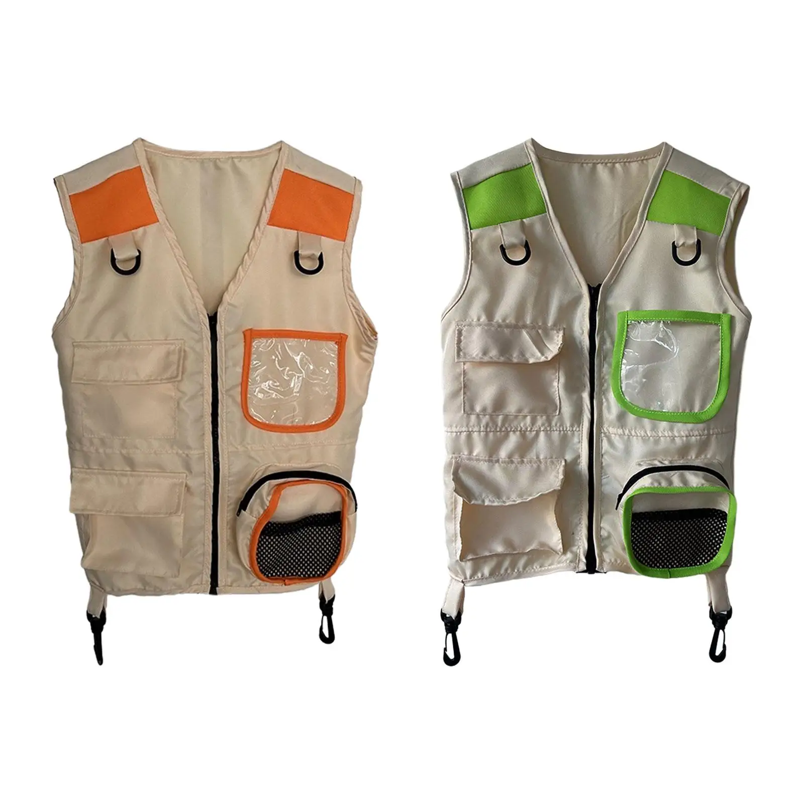 Kids Explorer Vest Cargo Vest Outdoor Adventure Vest Kids Camping Costume for