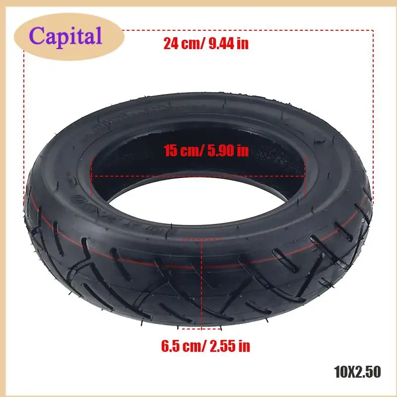10×2.50 Tire Inner Tube for ZERO 10X Dualtron Speedway INOKIM Quick 2 3 4 Pneumatic Inflatable Tyre Electric Scooter Outer Tires