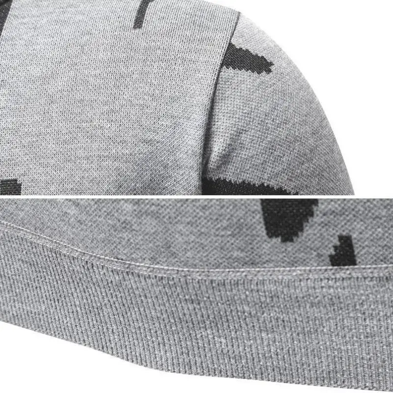 

Men's Knitted Sweater Knwear New Sle Collar Nine Sve Length Deformation Resistant Coolmax Fiber Ciwalk Suitable