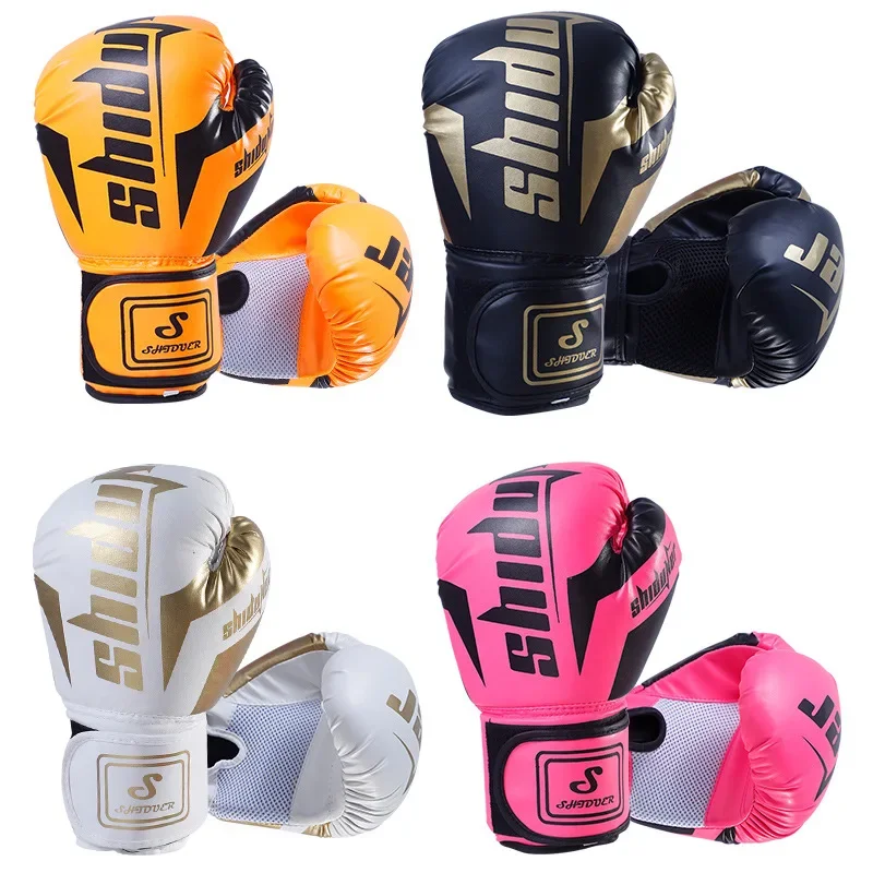 4/6/8/10/12 oz PU breathable children's adult professional Sanda, Muay Thai, Taekwondo neutral breathable boxing gloves