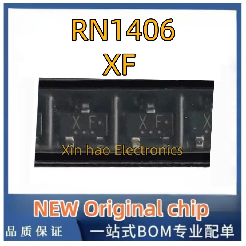 10PCS/LOT New Original RN1406 XF SOT-23 RN1406,LF Digital Transistors Bias Resistor NPN 100mA 50V 0.1A Quick shipment in stock