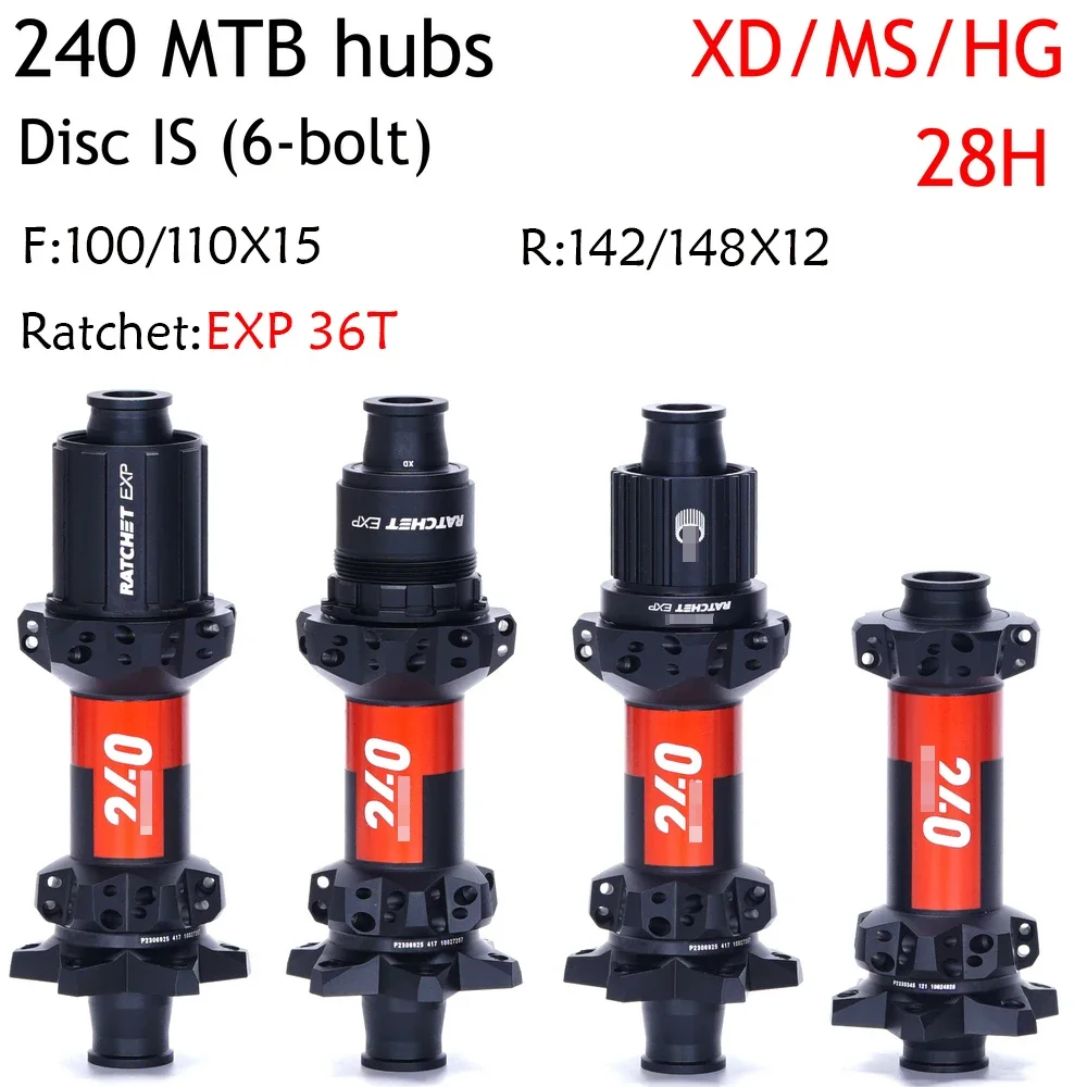 New Original DT240 MTB Bike Straight Pull Hubs 28H 6 Nail Disc Brake Boost 110X15 148X12 100X15 142X12 mtb hub freehub bike
