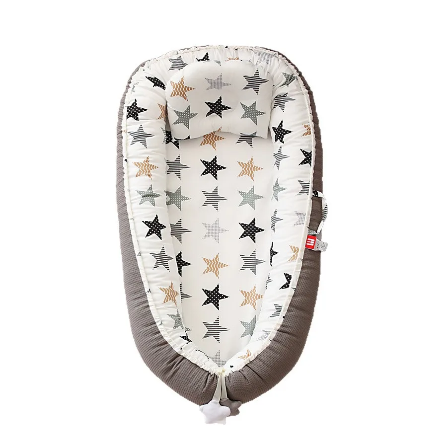 Berceau Portable amovible respirant, lit moyen, berceau bionique, oreiller pour bébé, berceau de voyage
