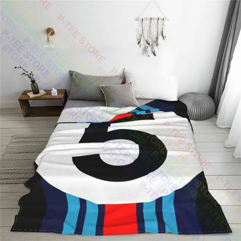 Martini Racing Inspired Lancia Delta Integrale Turbo Rally 4X4 Blanket Autumn Breathable Home Decotation