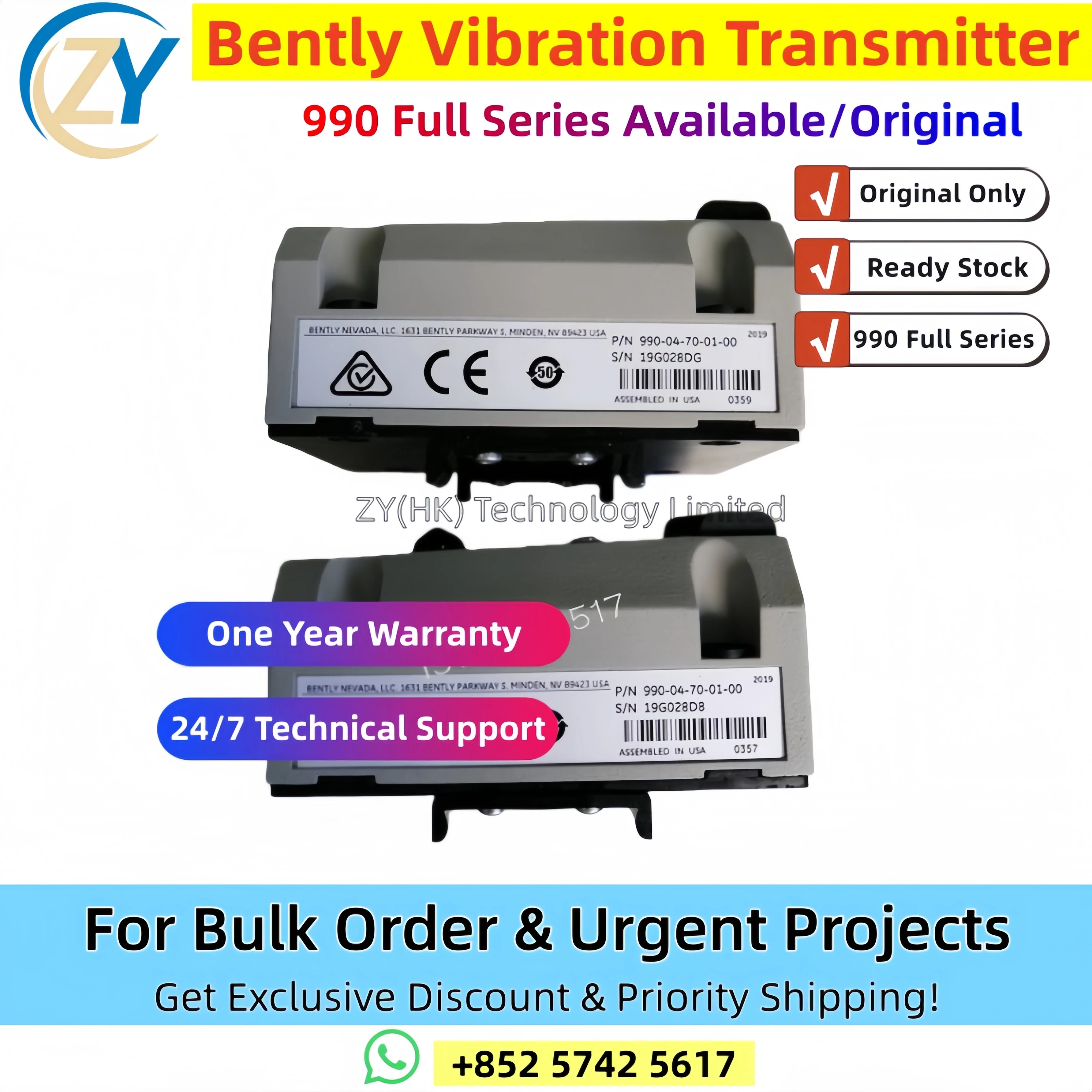 100% Original 990-08-XX-01-05 Vibration Transmitter 990 Series Full Models Available In Stock