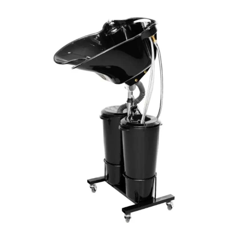 Mobile Vertical Seated Shampoo Basin Bed for Elderly Pregnant Patient Salon Home Hair Washing Station