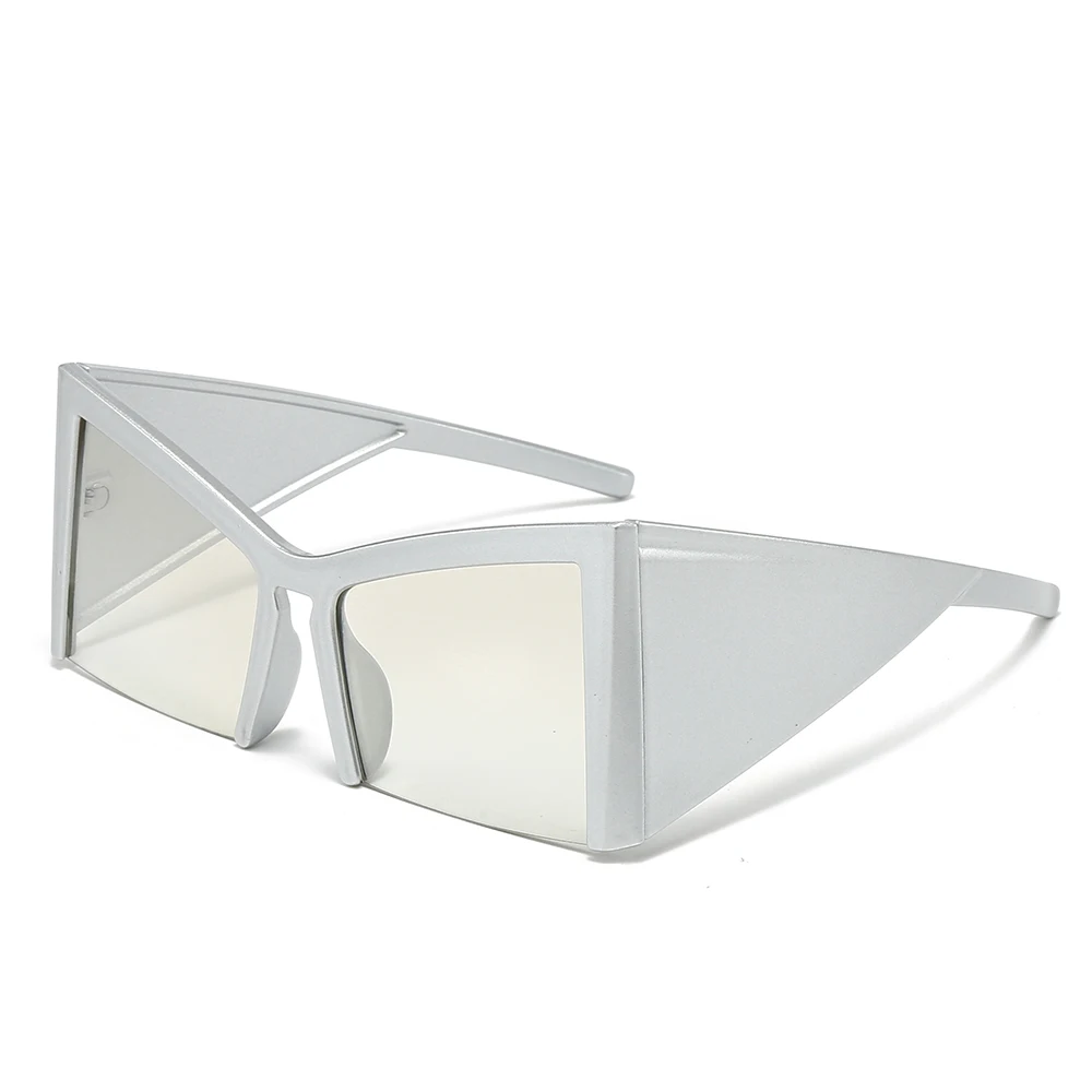 

Future Tech Oversized Motorcycle Sunglasses - Edgy Cut Frame | Cyberpunk Style UV400 Protection Trendy Eyewear