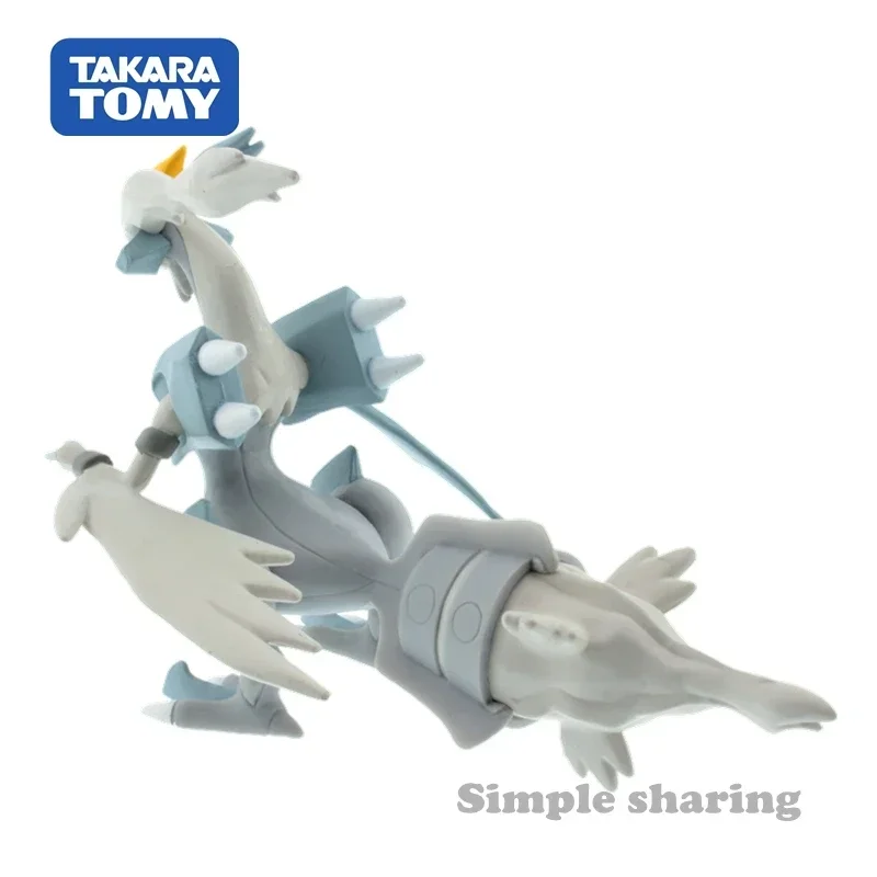 Takara Tomy Tomica Pokemon Pocket Monster Collection MonColle ML-10 White Kyurem Resin Anime Figure Toys For Children Collectibl