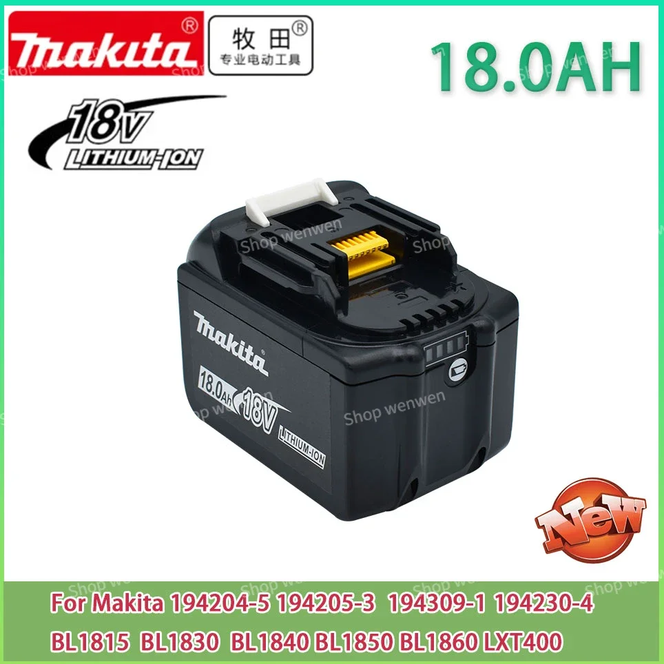 

Makita 18V 18.0Ah Rechargeable Battery ,For Makita BL1830 BL1830B BL1840 BL1840B BL1850 BL1850B Power Tools Battery